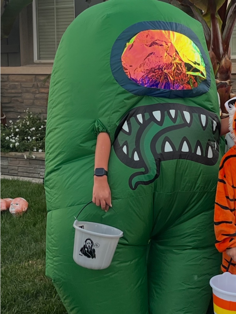 Among Us Impostor Inflatable Costume - Green by